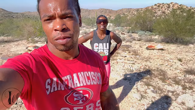 Ebony Couple Lyricsway gets some fresh air Hiking