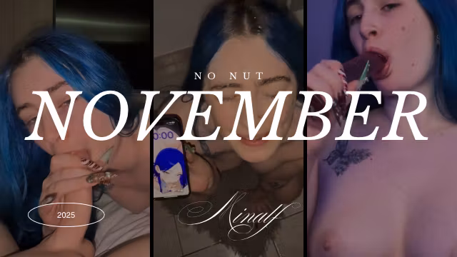 No Nut November 2025 Official  Big load on my face (English subtitle)