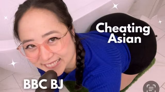 Shy Asian Coworker Cheats on her BF with a BBC -ASMR BJ