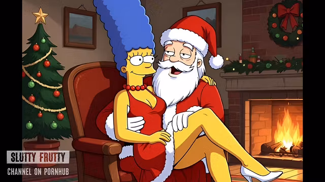 Santa Claus Fucks Married Housewife Marge Simpson on Christmas. And more dirty stories. Cartoon