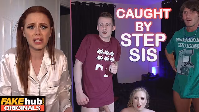 College girl fucks her best friends brother and his nerdy mate accidentally creampies