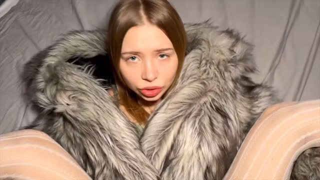 Pick up a stranger in the park. Rough fuck with Winter Queen. Cum on her hur coat
