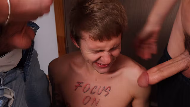 Two Guys With Big Dicks Hard Fuck Stepbrother's Tight Asshole