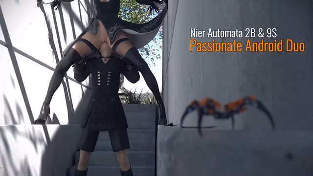 Nier Automata 2B & 9S Intense Full Encounter - Passionate Android Duo 💦🔥