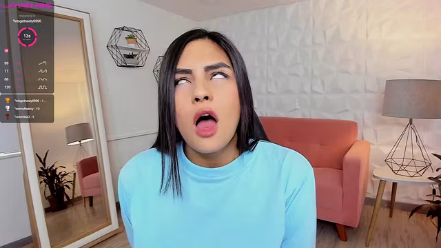 Gelato Ass and Bush Tease – Black-Haired Virgin Show