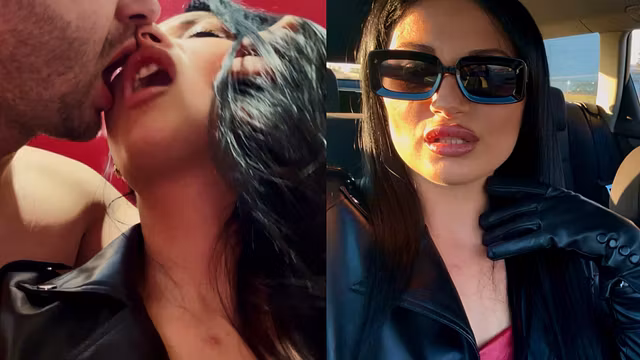 Sex Vlog - Valentine’s Date Gone Wild at Restaurant Toilet with Leather Girlfriend (Episode 2)