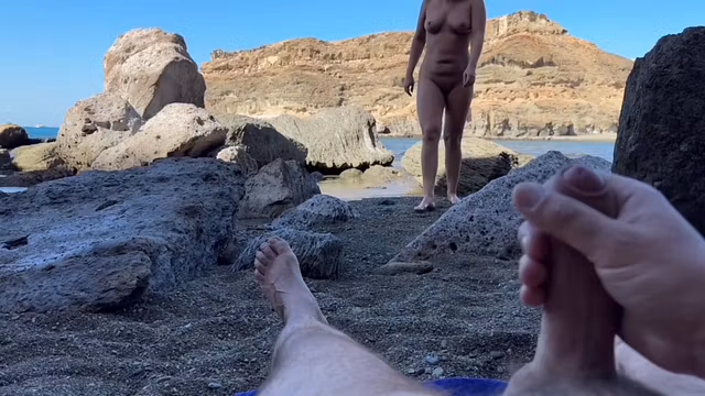 compilation shameless girl sucking and jerking off a dick public outdoor
