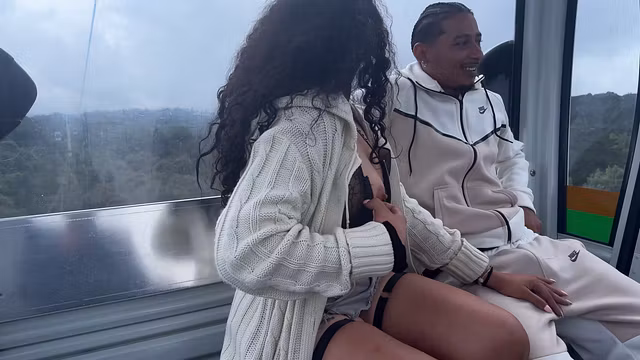 Hooking up with a BBW Latina on the cable car
