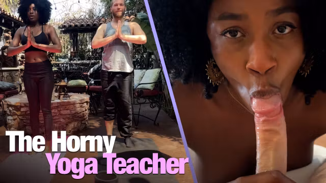hot yoga teacher thirsting for cock