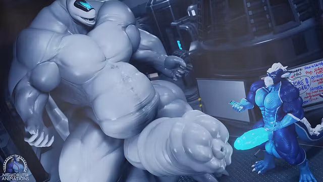 Synth Upgrade, Muscle growth Morph TF Animation