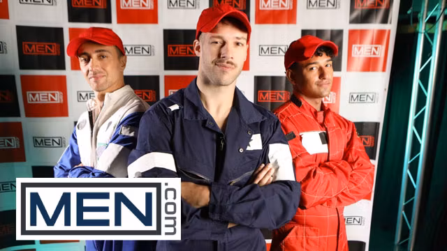 MEN - Kenzo Alvarez, Liam Alyesto And Arno Antino Race To A Steamy Anal Threesome After The Podium
