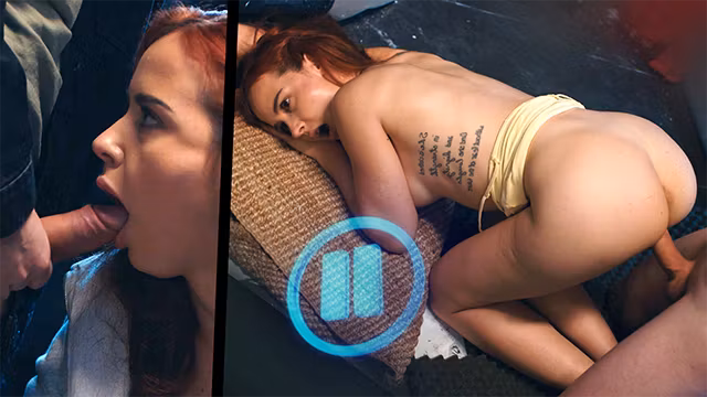 Redhead Babe Norah Juliette Pranked - Freeze Fetish Time Stop Porn