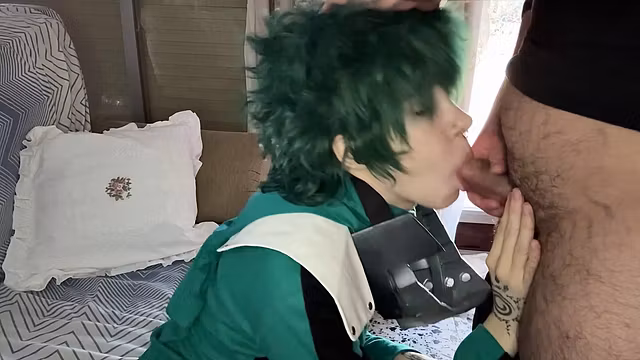 My Hero Academia Aizawa x Deku Villain's quirk gives Deku a tight pussy