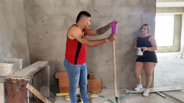 having sex with the construction worker