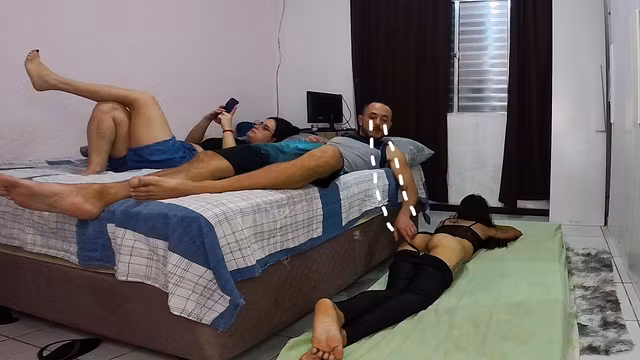 Wife had to share a room with her friend.