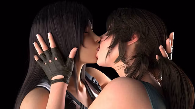 Hentai Anime Lara Croft X Tifa Lesbian Sex - Tomb Raider X Final Fantasy