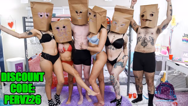 Freya Von Doom And Selina Bentz Lead A Slutty College Orgy At TeamSkeet University