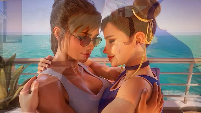 Hentai Anime Lara Croft & Chun Li Lesbian Sex - Tomb Raider X Street Fighter Cartoon