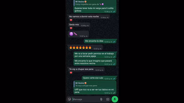 Chat caliente en WhatsApp con mi vecina cachonda y casada