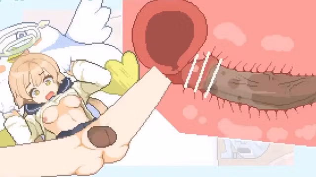 Fuck the HOT Angel Girl until she gets PREGNANT!  Hentai Rhythm Pixel Game