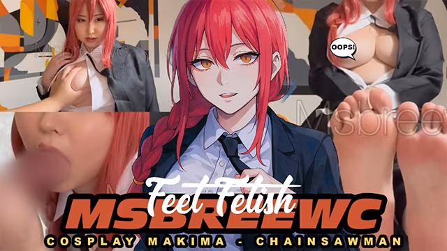 FEET FETISH (COSPLAY MAKIMA - CHAINSAW MAN)