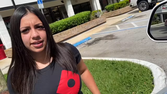 Real Street Pick Up  Pizza Slut Gets Fucked  Melz Tube  19 years old slut  Teddy Tarantino