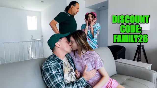 Stepdad Eric John Catches Stepson and His Girl Then Joins the Action Himself