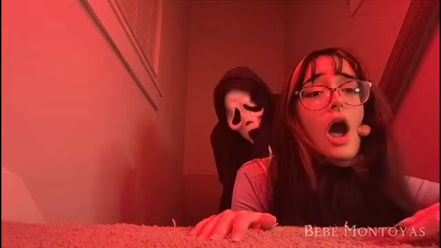 Slutty College Teen Gets Fucked By Ghost Face...