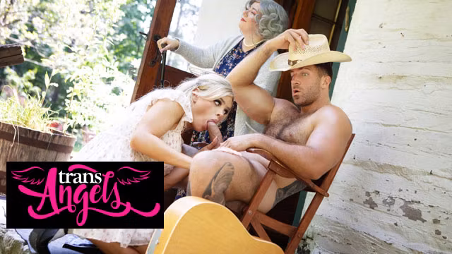 TRANS ANGELS - Angellica Good’s Big Tits Bounce As She Gets Pounded Hard By Chuck Conrad