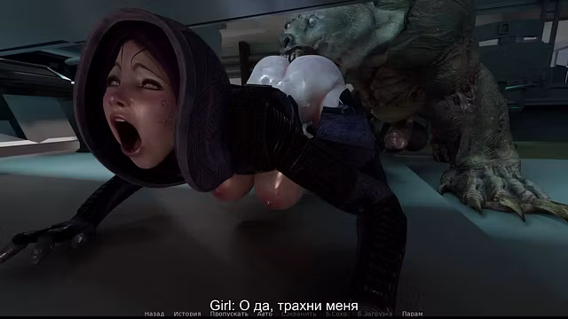 She seduced him and now her ass is destroyed. 3D Hentai Game Animation