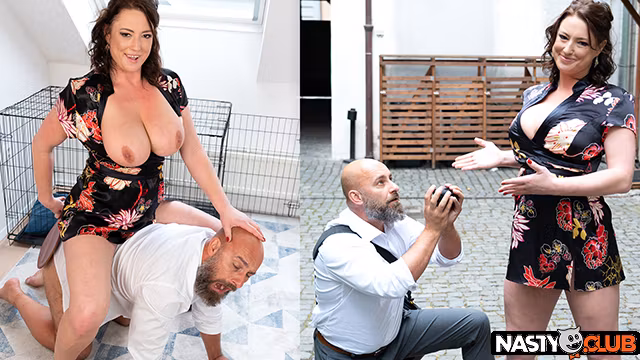 CuckoldXXX - Busty Stacy Stone Humiliates Her Cuckold Fiance Right After He Proposed!