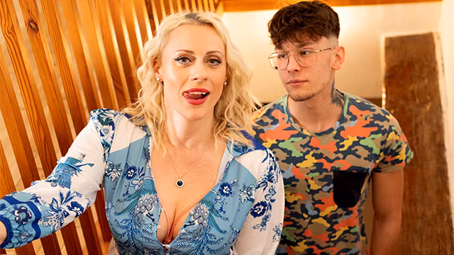 MatureClub - Blonde MILF Brittany Bardot Catches Neighbour with Her Hot Apple Pie!