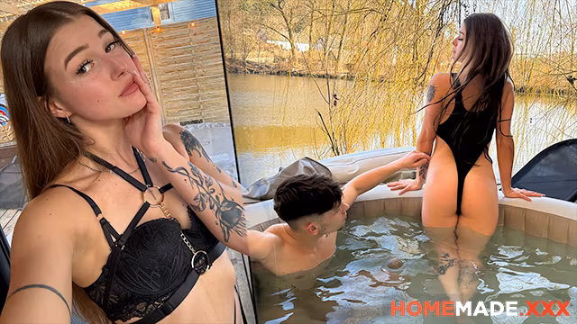 HomemadeXXX - Hot Olivia Sparkle and Boyfriend Have Fun in Wooden Cottage Cabin