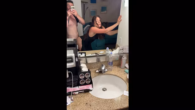 Snuck off from the Pornhub Awards party to get fucked and covered in my dress
