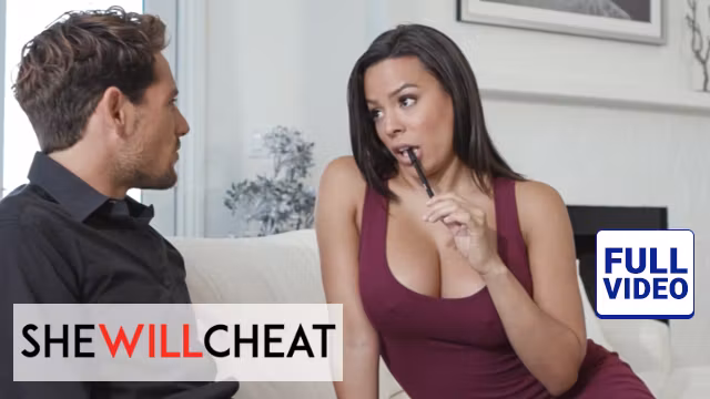 SHE WILL CHEAT - Busty Luna Star Puts Down Her Toy For A Steamy Visit From A Handsome Stranger