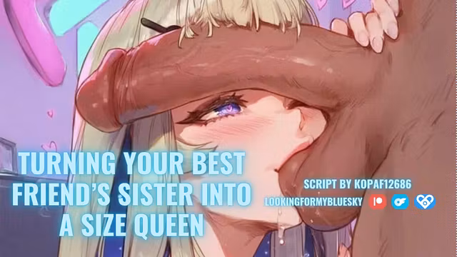 Turning Your Friend's Little Sister Into a Size Queen [Big Dick Worship] [Creampie] [Rough Sex]