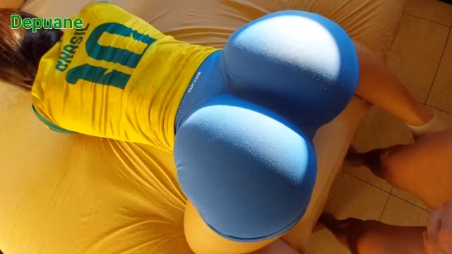 World Cup POV: Big ass neighbor gets intense Doggystyle grinding and messy cumshot on ass
