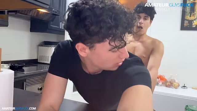 My Buddy and I Got So Horny Making Dinner That We Fucked Right There in the Kitchen
