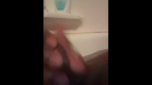 Bathtub cumshot
