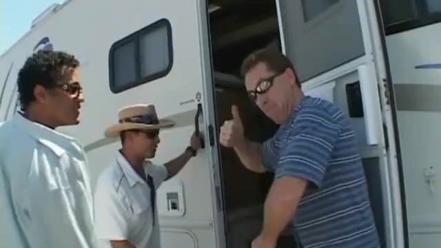 Milf picked up for bangvan orgy