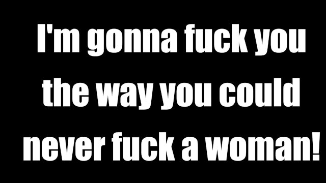 I'm going to fuck you the way you could never fuck a woman / AUDIO ONLY JOI
