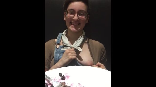 Flashing in Public Resturaunt after a couple glasses of