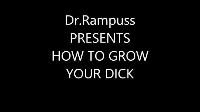 How to grow your penis in 30 days.