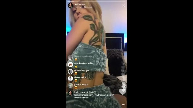 Kali Roses Twerking On Instagram Live