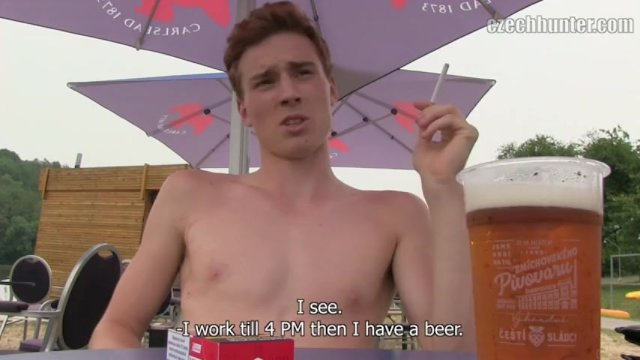 CZECH HUNTER 361 -  Ginger Stud Takes A Break From Swimming To Get His Ass Drilled