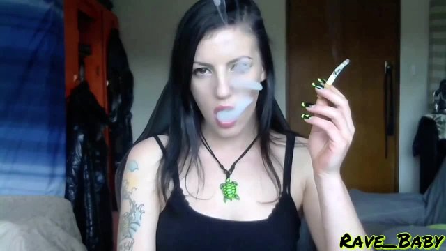 Cigarette smoking in my office until I choke on smoke - teaser