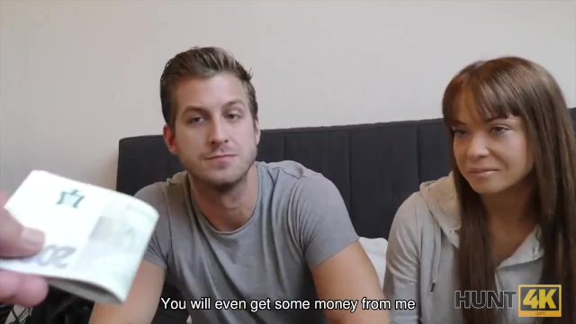 HUNT4K. Tricky guy fucks for cash hot chick who needed accommodation