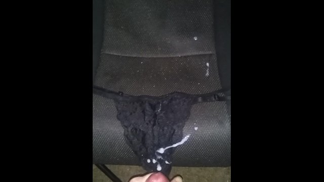 Cumming on Izzy's panties while she's at work.