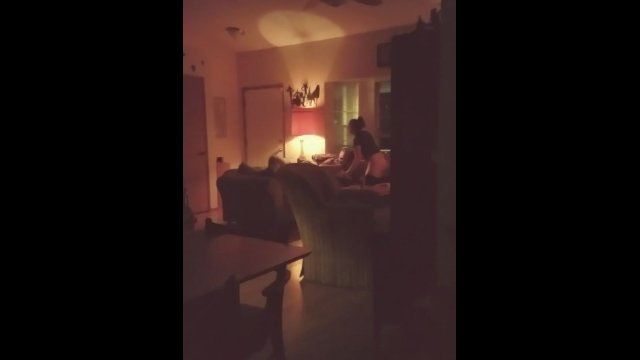 Spying on my hotwife during only her second strange cock, Part 1