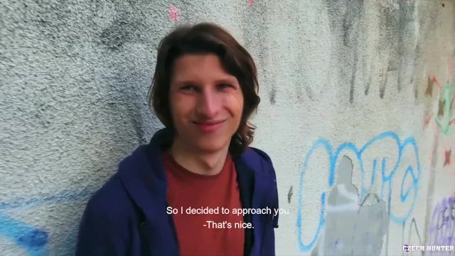 CZECH HUNTER 418 -  Long Haired Jock Doesn't Hesitate To Suck & Fuck For Extra Cash
